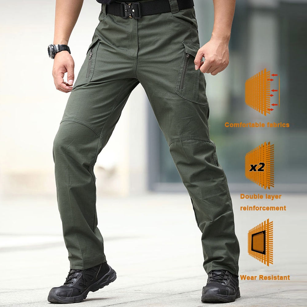 Men's Classic Outdoor Hiking Trekking Multi Pocket Cargo Pants