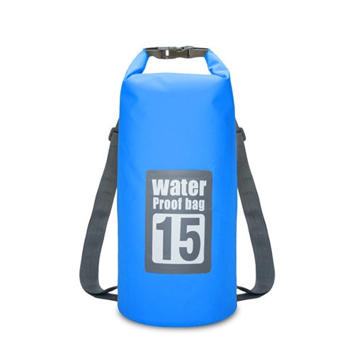 5L/10L/15L/20L Outdoor Sport PVC Waterproof Storage Dry Bag For Canoe Kayak Rafting Backpack