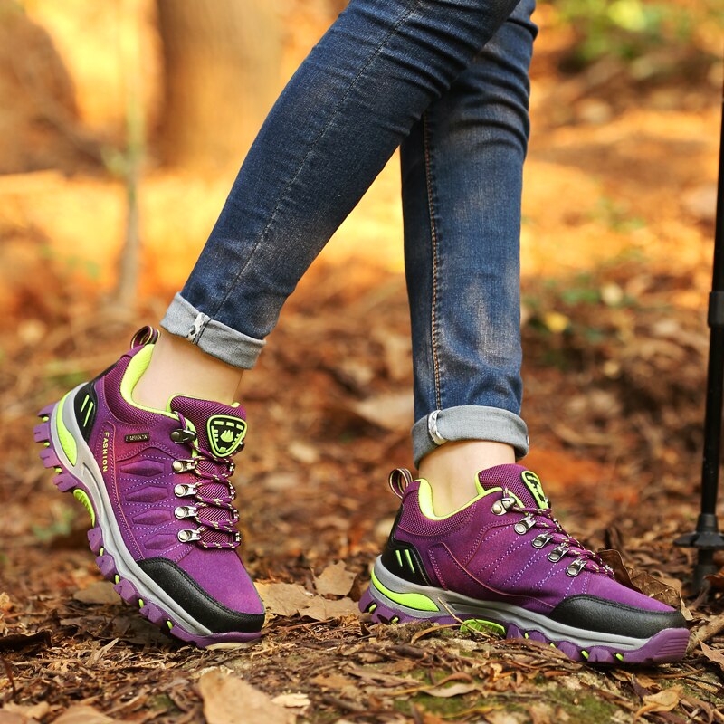 Women's Breathable Non-Slip Trekking Mountain Climbing Shoes