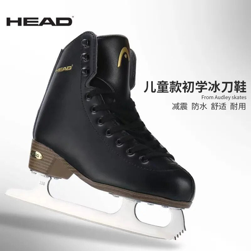 Men's Professional Adults Genuine Leather Figure Skates