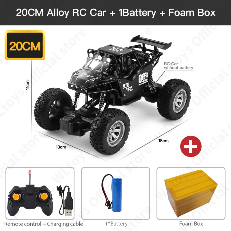 ZWN 1:12 / 1:16 4WD RC Car With Led Lights 2.4G Radio Remote Control Off Road Trucks