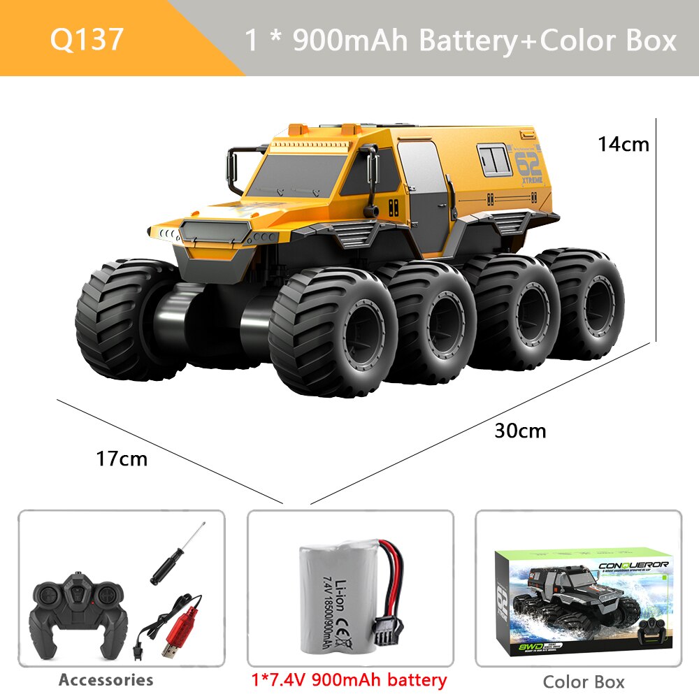 8WD Remote Control Amphibious Climbing Off Road Truck