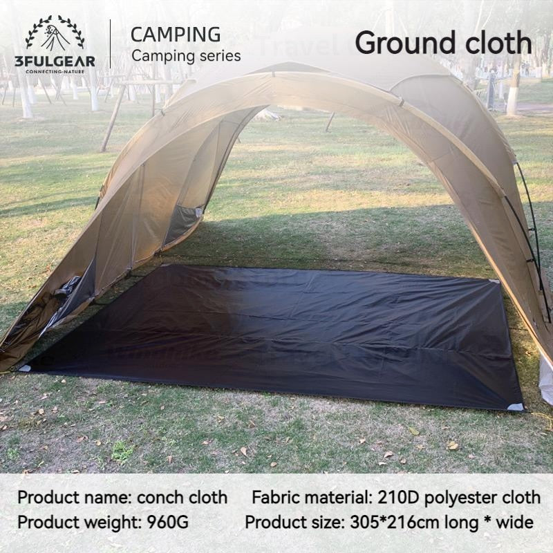 Nylon 3-4P PU3000MM Chimney Tent Four Season Tunnel Awning Tent