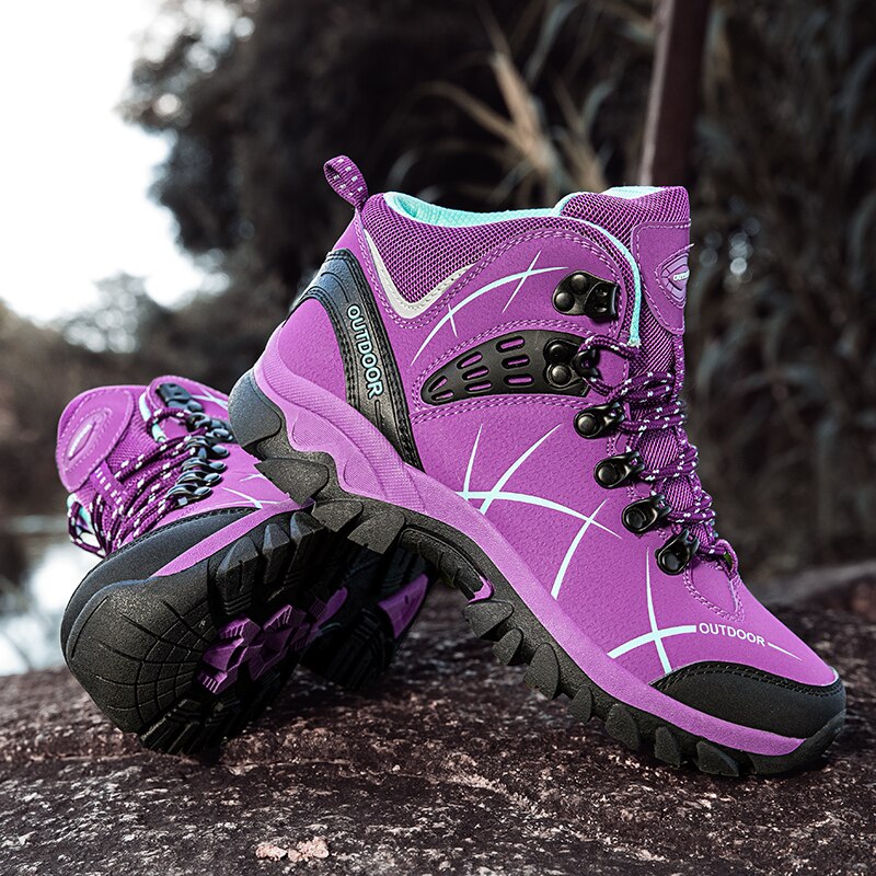 Women's New Outdoor Trekking Hiking Mountain Climbing Boots