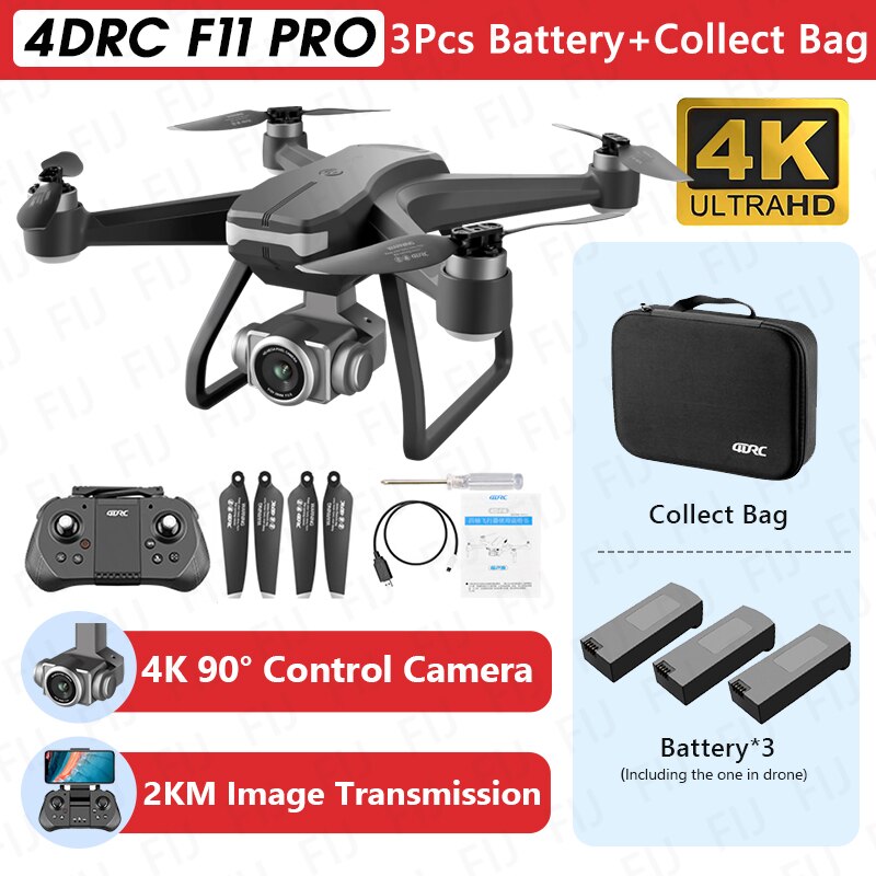 4DRC F11 Professional GPS 5G WIFI 2KM 4K HD Camera Quadcopter