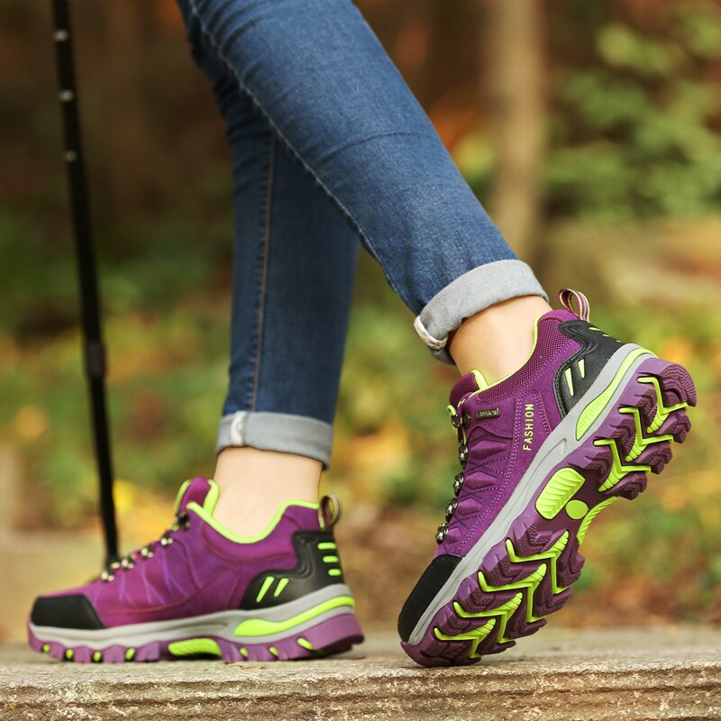 Women's Breathable Non-Slip Trekking Mountain Climbing Shoes