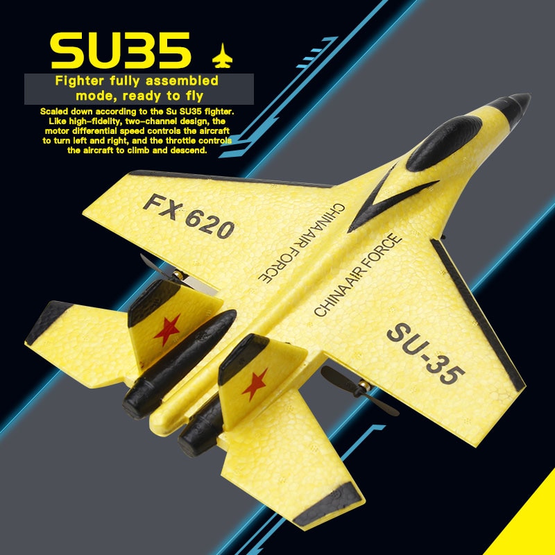 SU35 2.4G With LED Lights Aircraft Remote Control Flying Model