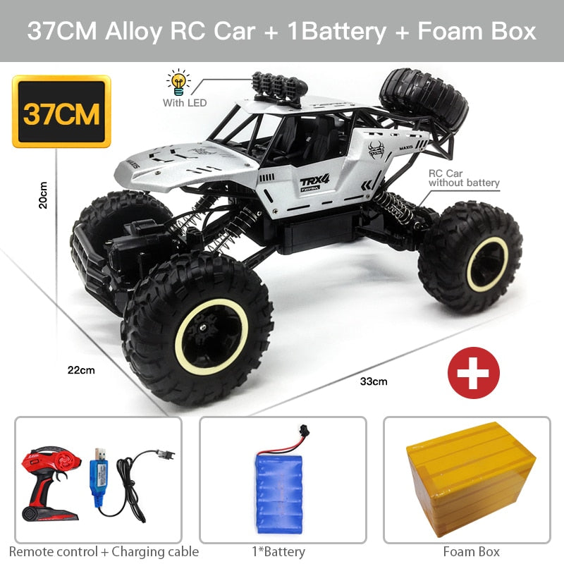 ZWN 1:12 / 1:16 4WD RC Car With Led Lights 2.4G Radio Remote Control Off Road Trucks