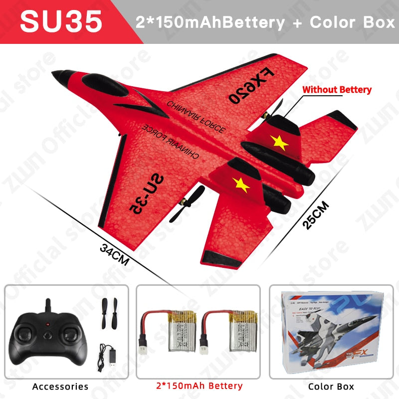 SU35 2.4G With LED Lights Aircraft Remote Control Flying Model