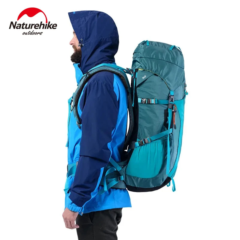 45L 55L 65L  Camping Climbing Hiking Waterproof  Rucksack With Rain Cover