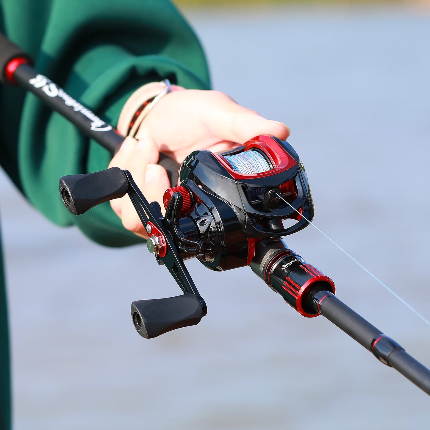 Max Drag 8kg Carbon Fiber Rod and Reel Set 1.8m 2.1m