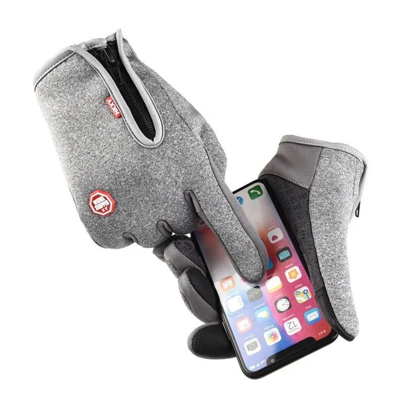 Windproof Non Slip Touchscreen Winter Fleece Gloves for Men and Women