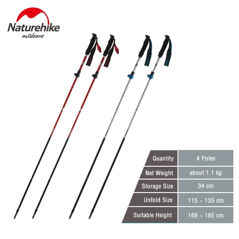 Naturehike Folding Nordic Walking HikingTrekking Poles