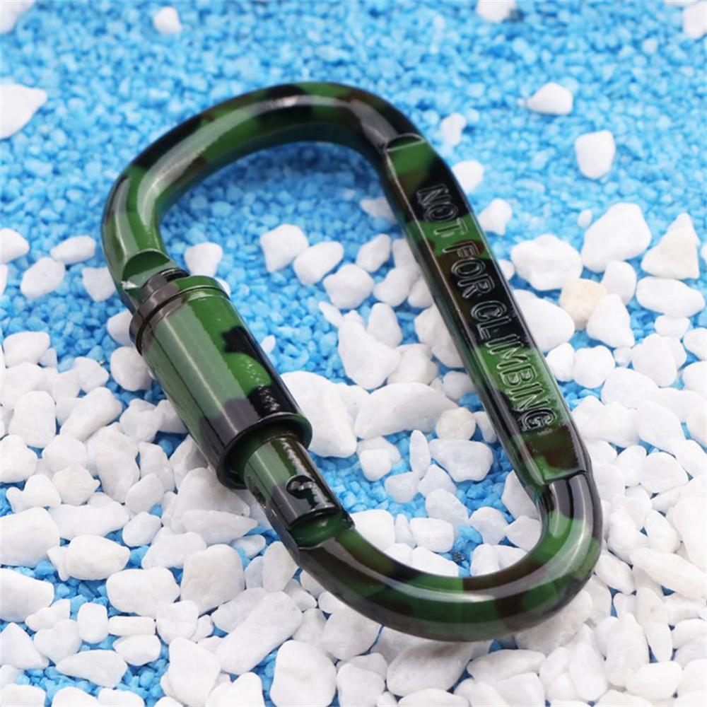 Multi Survival Gear Travel Hiking Climbing Aluminum Alloy Locking Clasp Type D Carabiner