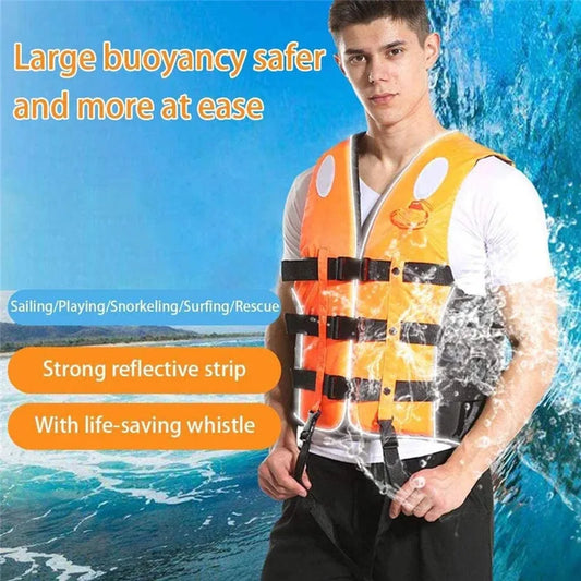 Universal Swimming Boating Water Skiing Polyester Life Jacket for Adult and Children