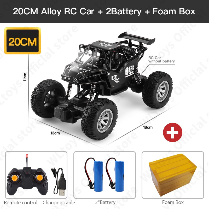 ZWN 1:12 / 1:16 4WD RC Car With Led Lights 2.4G Radio Remote Control Off Road Trucks