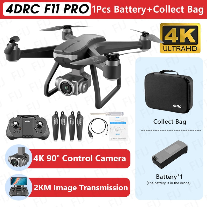 4DRC F11 Professional GPS 5G WIFI 2KM 4K HD Camera Quadcopter