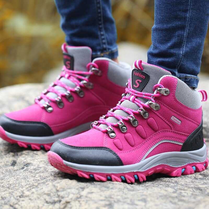 Women's waterproof climbing hiking boots