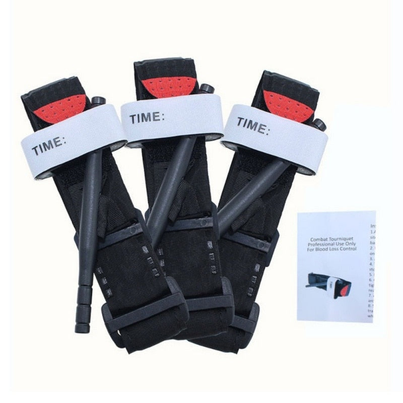 Red Tip Military Style Medical EmergencyTourniquet Kit