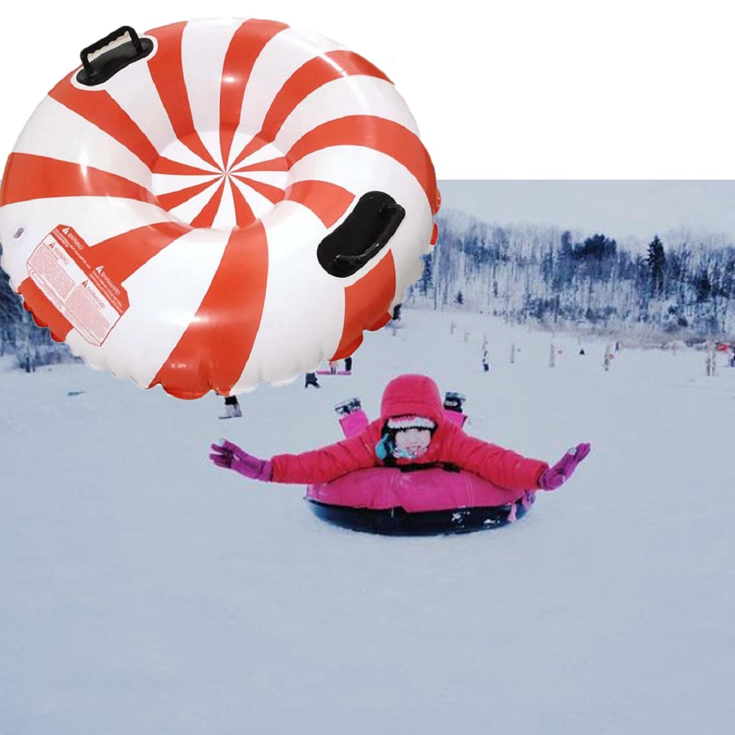 35 Inch Inflatable Heavy Duty PVC Snow Tube