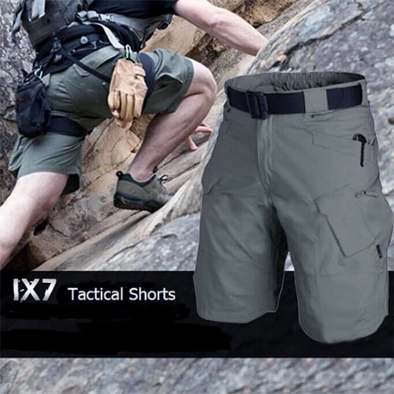 Men Urban Military Style Quick Dry Multi pocket Waterproof Wear Resistant Cargo Shorts