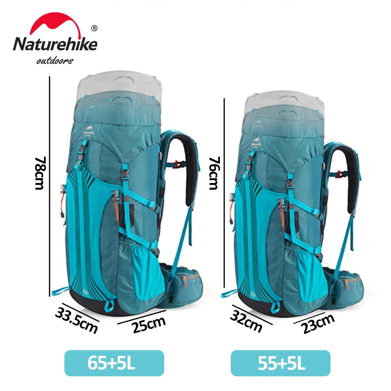 55L 65L Hiking Bag Suspension Backpack