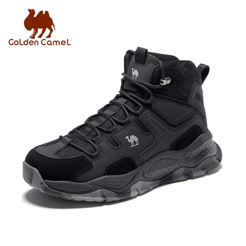 Men's Waterproof Non-slip Wear-resistant Desert High-top Hiking Boots