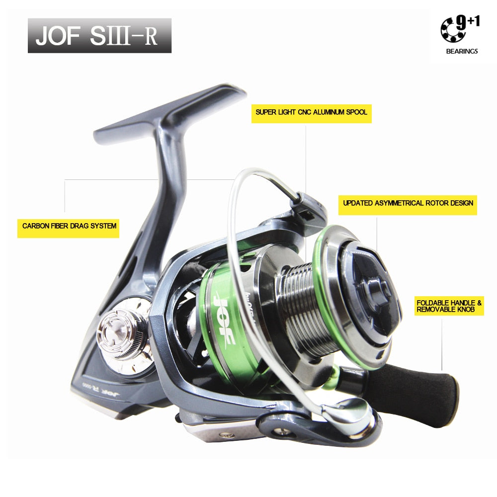 JOF Brand SⅢ-R Series 5.2:1 28lbs Spinning Fishing Reel - youroutdoorlivingshop