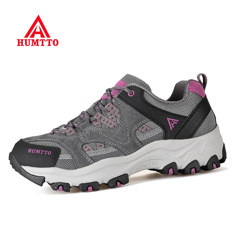 Women's Leather Camping Trekking Hiking Shoes