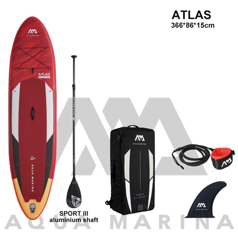 AQUA MARINA 366*86*15cm inflatable surfboard with stand up paddle - youroutdoorlivingshop