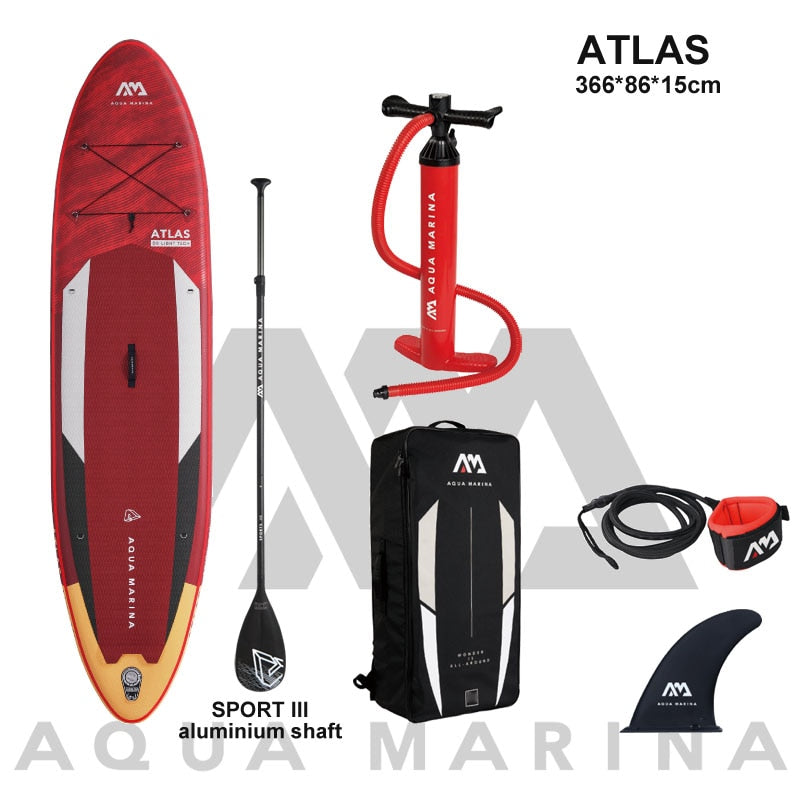 AQUA MARINA 366*86*15cm inflatable surfboard with stand up paddle - youroutdoorlivingshop