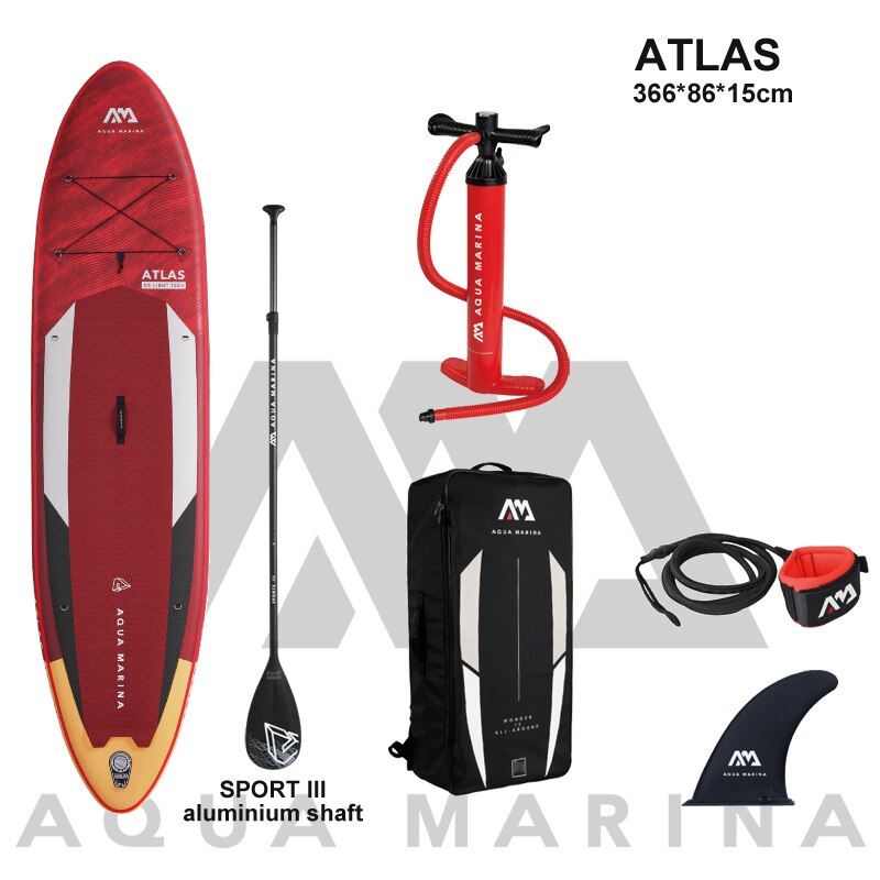 AQUA MARINA 366*86*15cm inflatable surfboard with stand up paddle - youroutdoorlivingshop