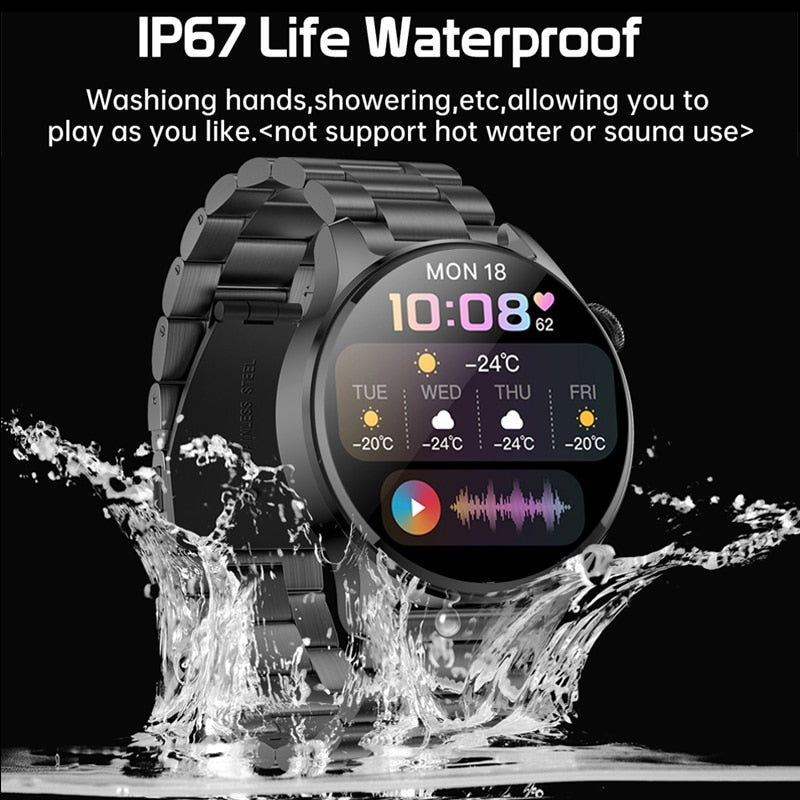 LIGE Full Touch  WaterproofBluetooth Smart Watch Men - youroutdoorlivingshop