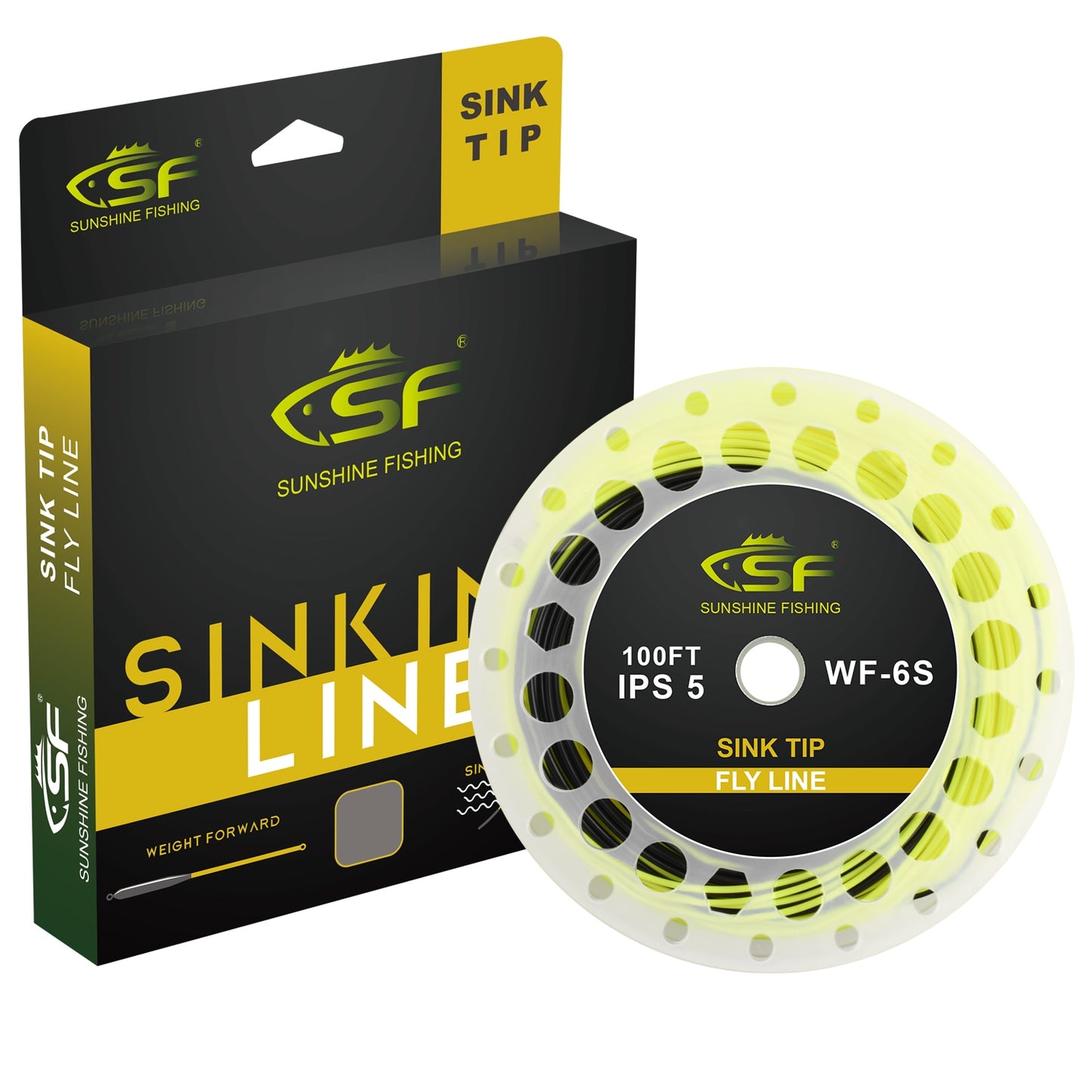 SF 100 FT Hi-Viz Sinking Fly Fishing Line