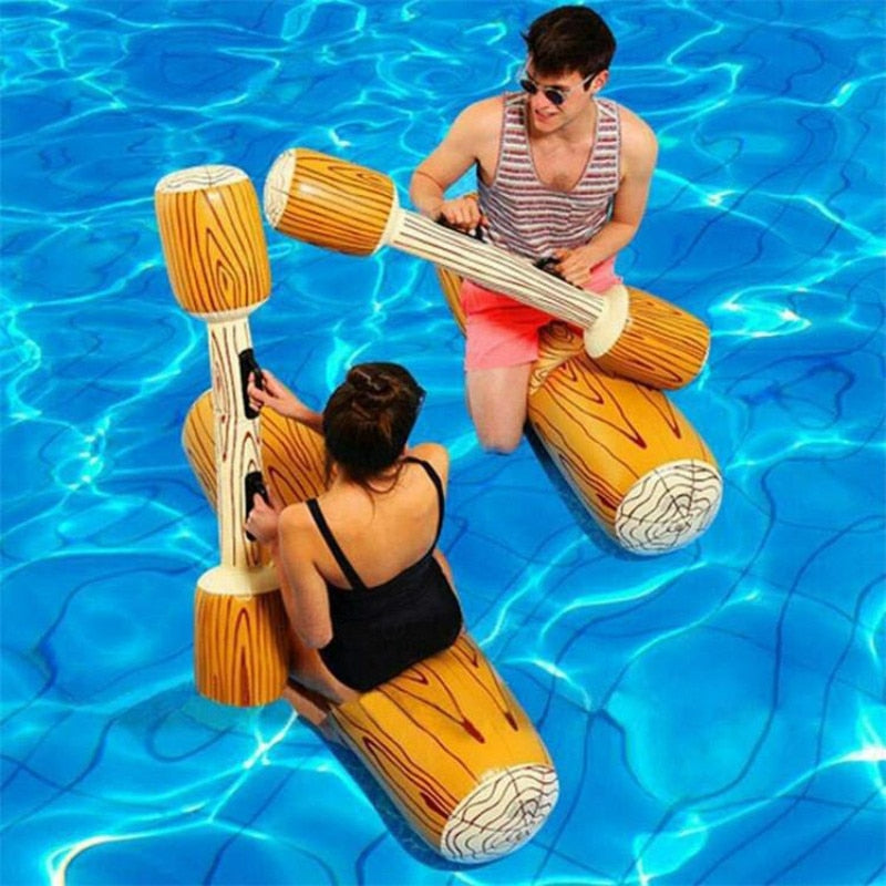 Summer Outdoor Beach Pool Inflatable Swimming Log Stick Set