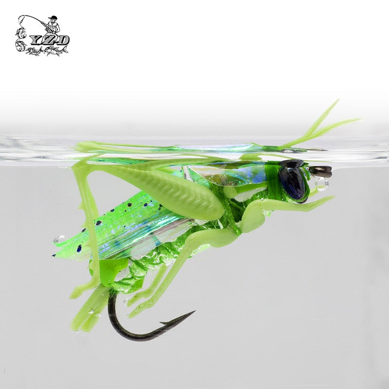 Grasshopper Dry Fly Fishing Flies 4pcs/12pcs