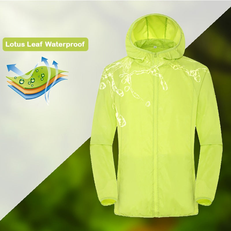 Men's and Women's Waterproof Quick Dry Windbreaker