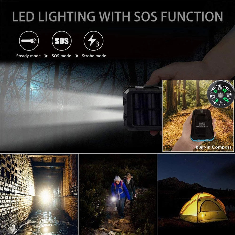 Outdoor Survival Portable Rechargeable Waterproof Tool With LED Flashlights - youroutdoorlivingshop