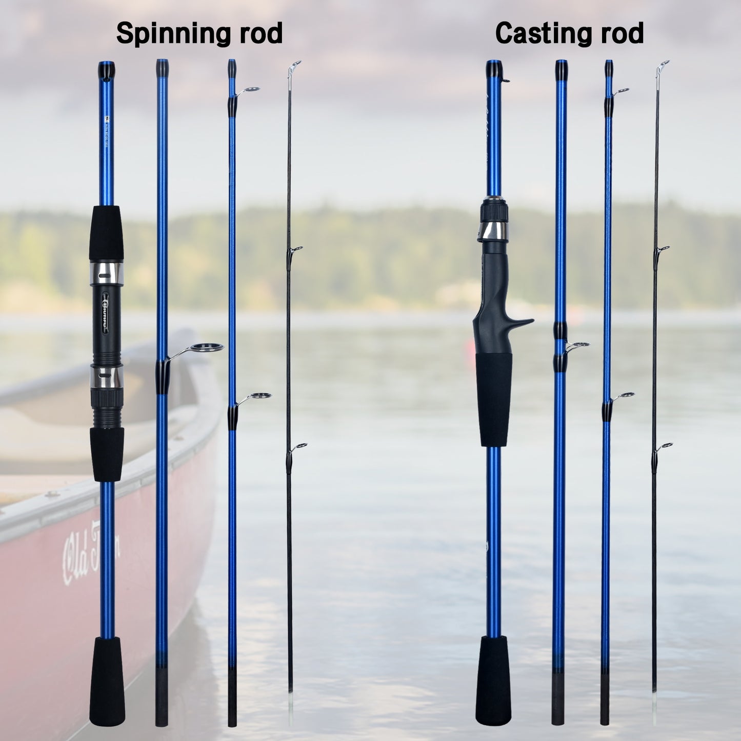 Baitcasting Spinning 4/5 Section Mini Carbon Fishing Rod - youroutdoorlivingshop