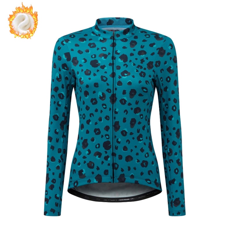 Women Winter Fleece Long Sleeves Outdoor Sports Cycling Jerseys - youroutdoorlivingshop