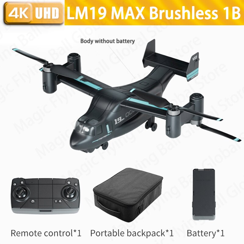 4K Drone V-22 Quadcopter With HD Wide Angle Camera Aircraft