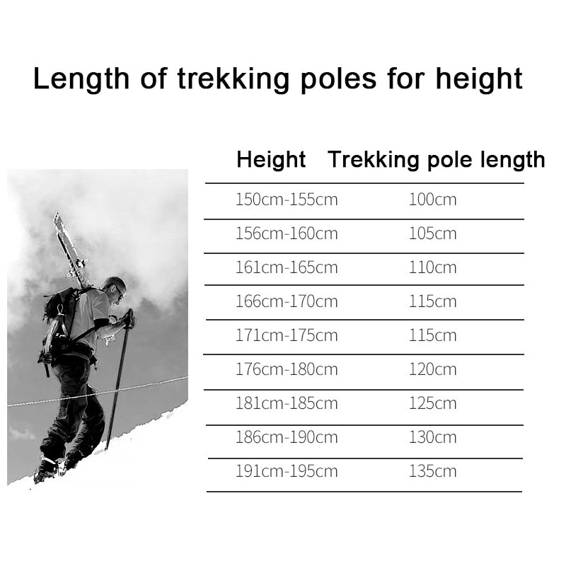 Multifunctional Ultralight compass folding trekking pole - youroutdoorlivingshop