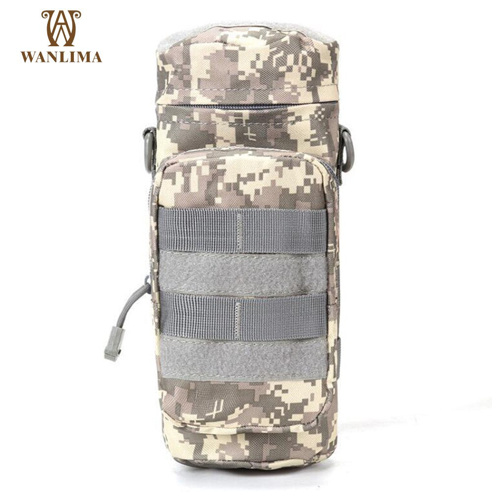 Wanlima Tactical Molle Water Bag Multi Pocket Military Bottle Pouch - youroutdoorlivingshop