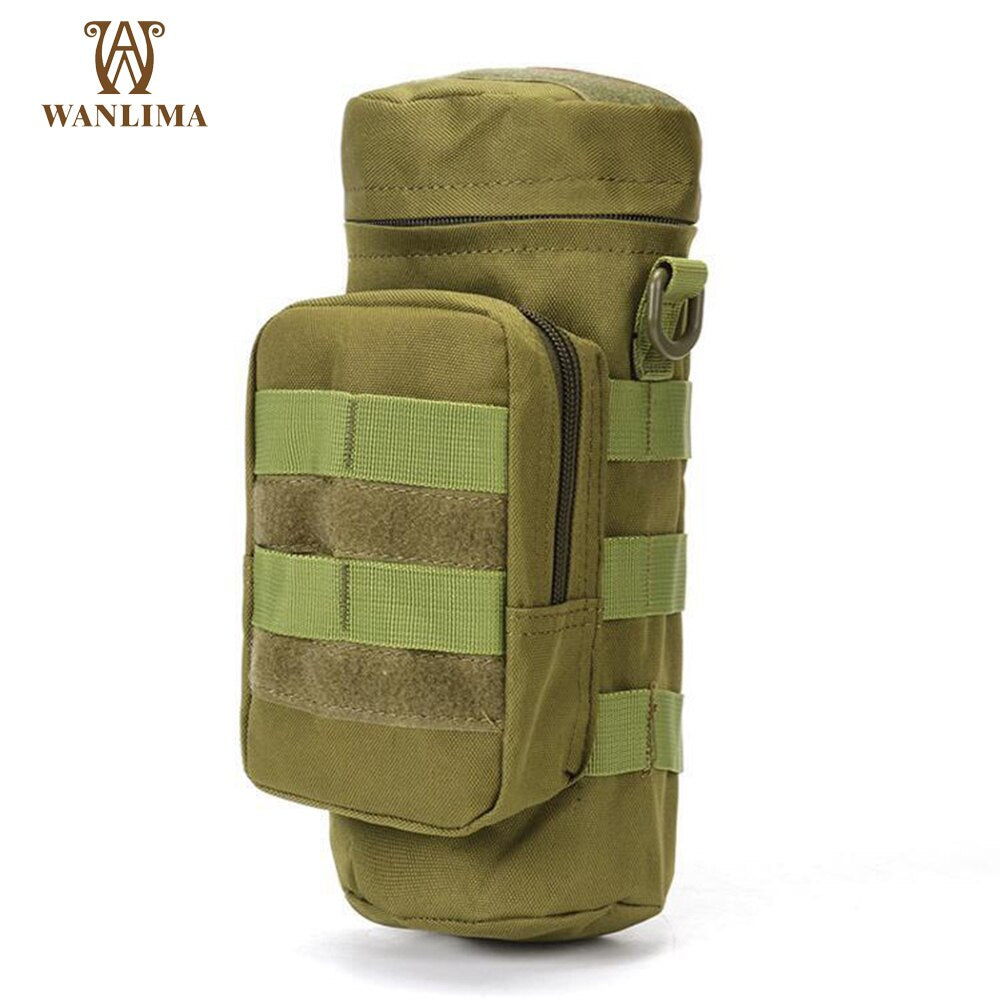 Wanlima Tactical Molle Water Bag Multi Pocket Military Bottle Pouch - youroutdoorlivingshop