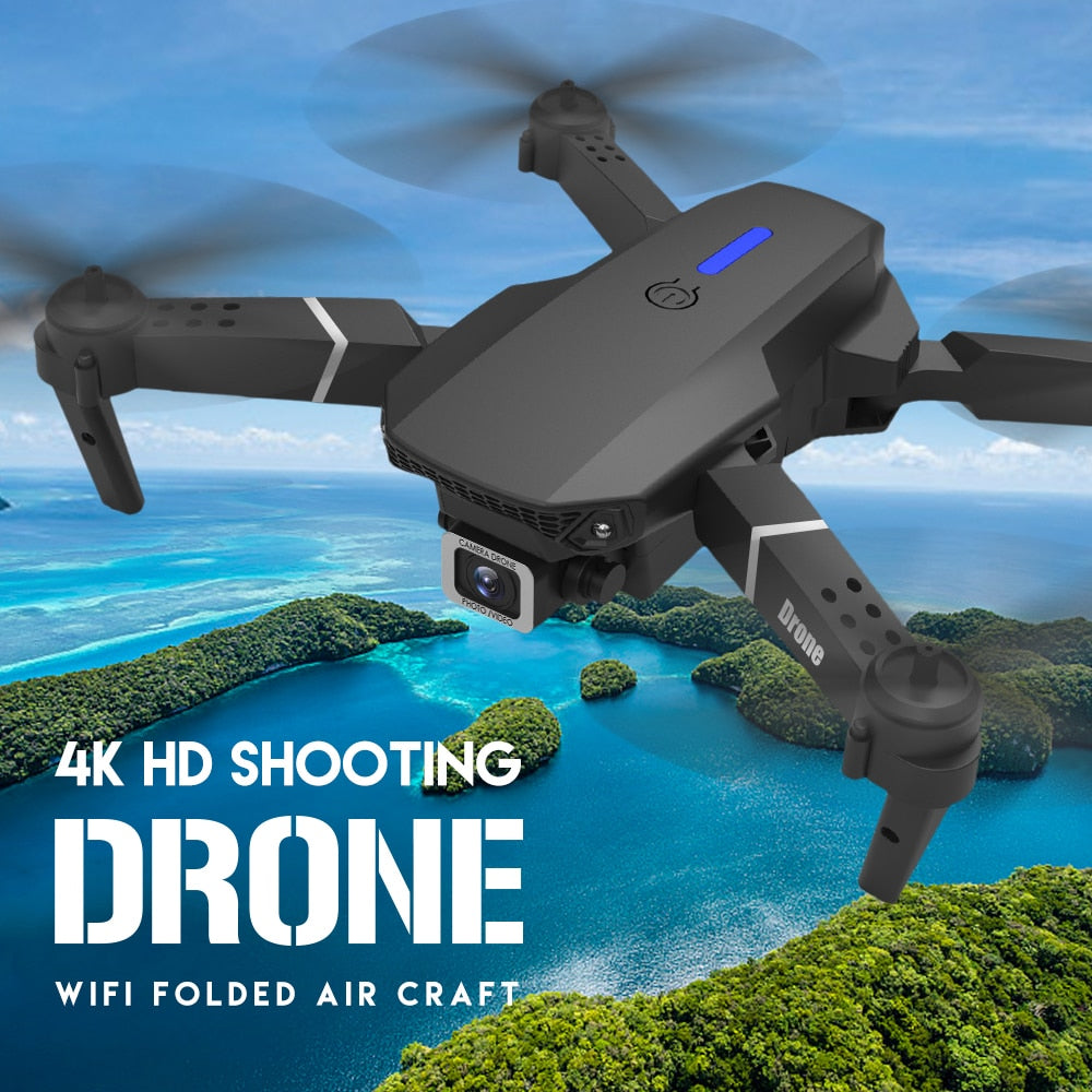 2023 New Quadcopter E88 Pro WIFI FPV Drone With Wide Angle HD 4K 1080P Camera - youroutdoorlivingshop