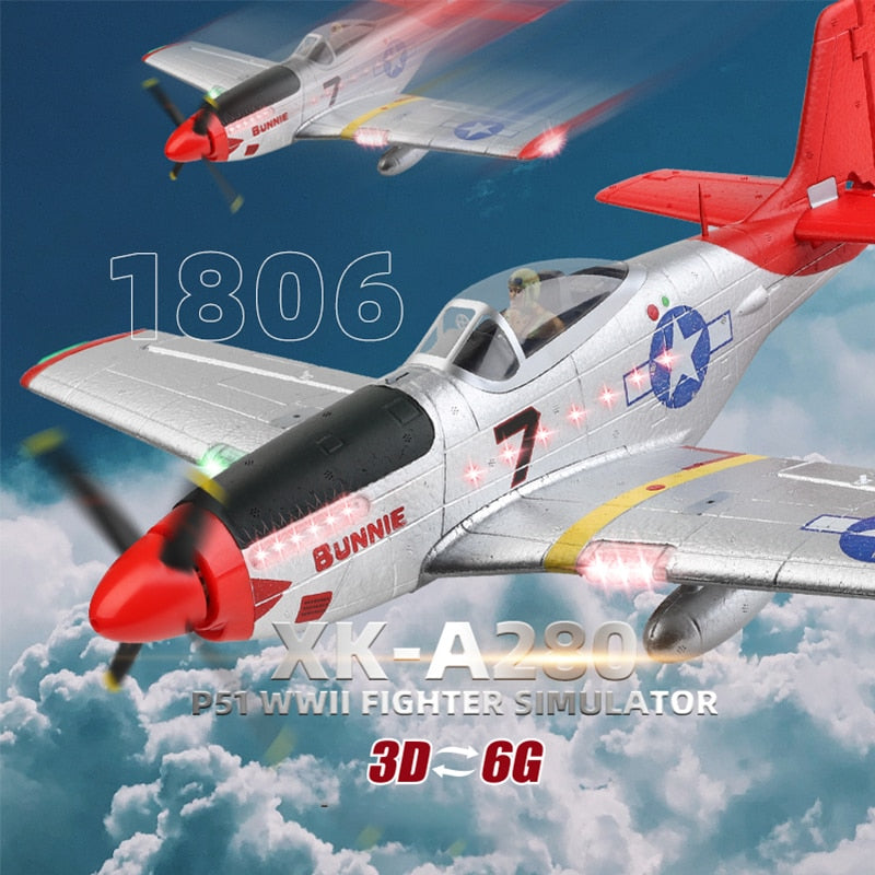 RC P-51 2.4G 3D/6G With Xpilot P-51 Fighter Airplane