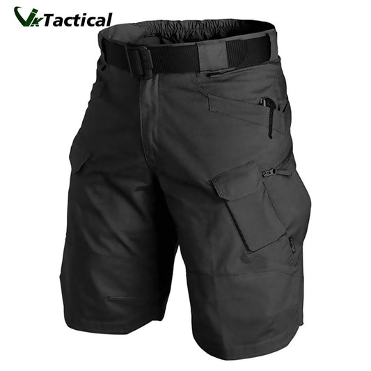 Men Urban Military Style Quick Dry Multi pocket Waterproof Wear Resistant Cargo Shorts