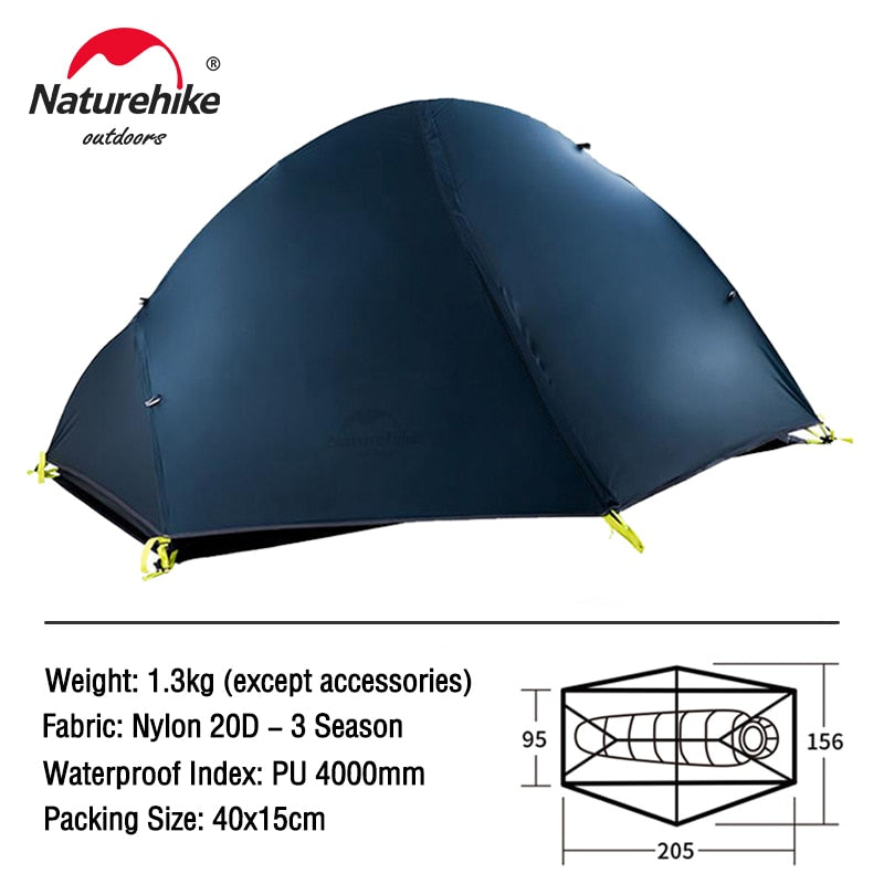 Naturehike 1 Person Double Layer Ultralight Backpacking Tent - youroutdoorlivingshop