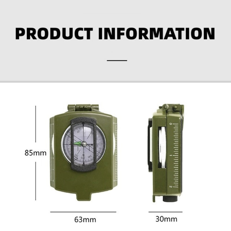 Professional High Precision Outdoor Lensatic Survival Compass - youroutdoorlivingshop