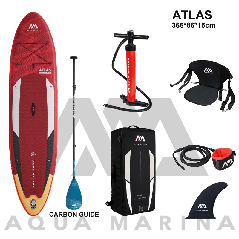 AQUA MARINA 366*86*15cm inflatable surfboard with stand up paddle - youroutdoorlivingshop